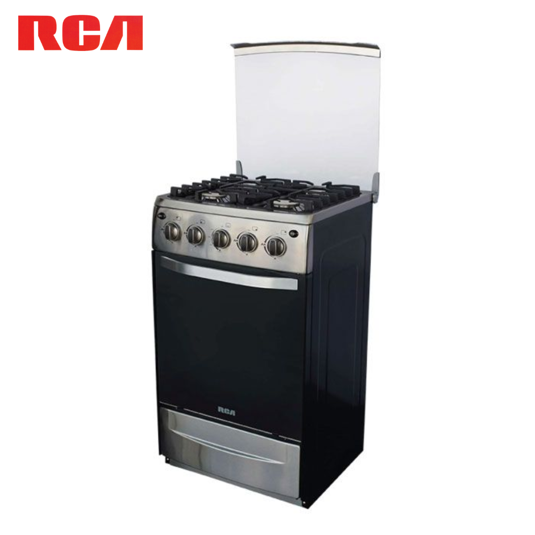 Estufa con Horno 20" 4 Quemadores a Gas Parrillas de Hierro Fundido RCA RCCR25