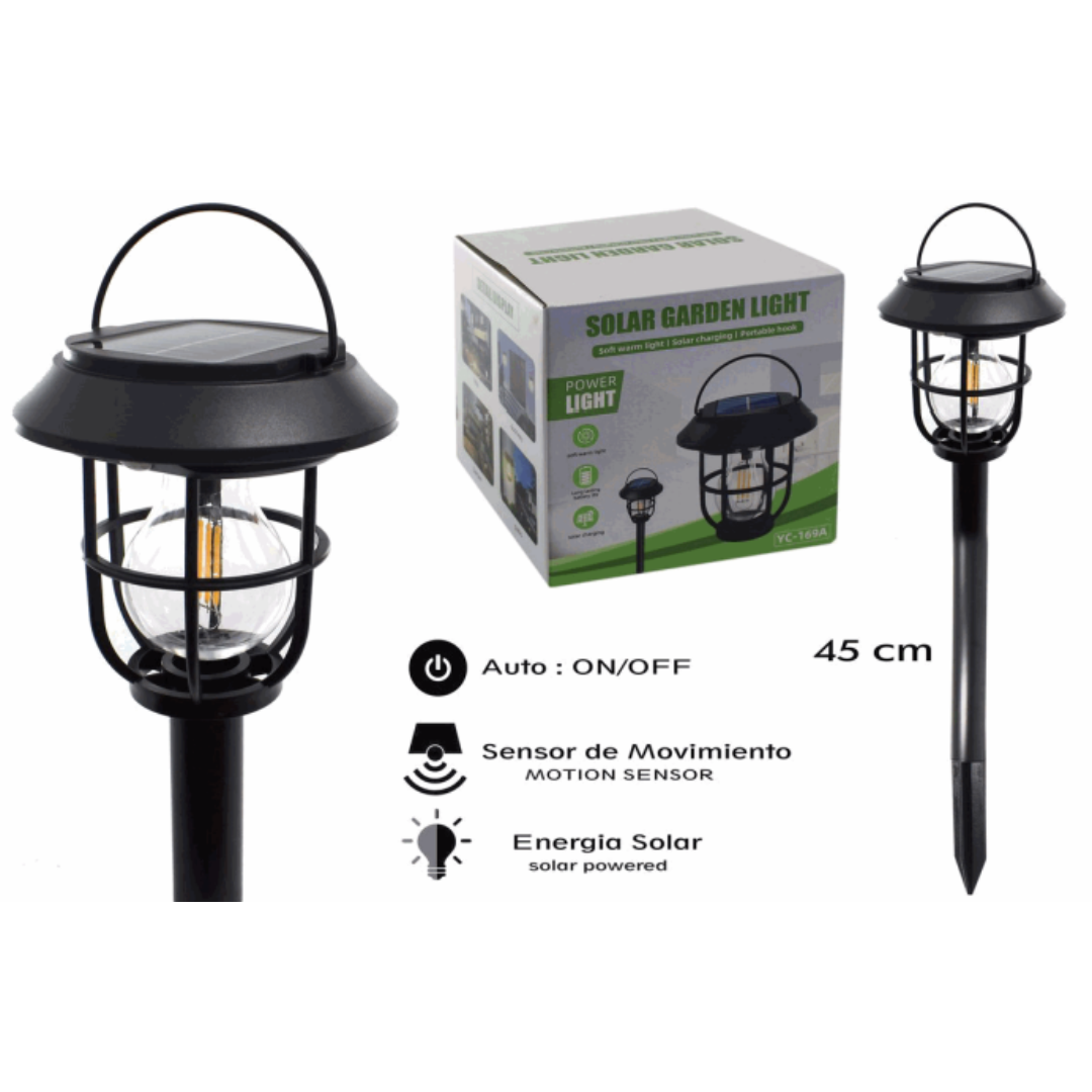 Lámpara Solar LED para Jardín 45cm 88373 Selecto
