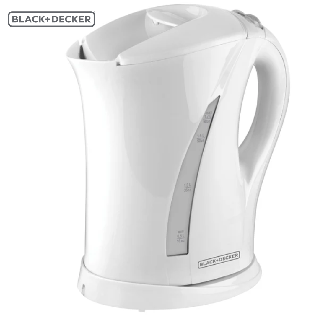 Hervidor Tetera de Agua Eléctrico 1.7L 1500W Black and Decker JKCBD-7876W BLACK + DECKER