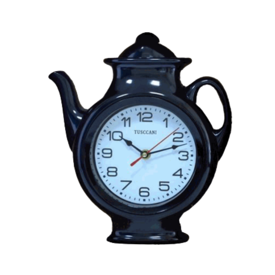 Reloj de Pared Forma de Tetera 29cm MC0651-4 Selecto