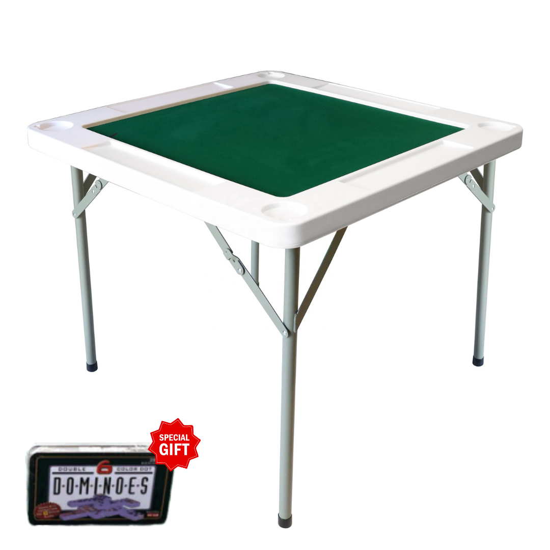 Mesa de Domino Plegable 74x90cm Incluye Juego de Domino BSL-9090 Selecto