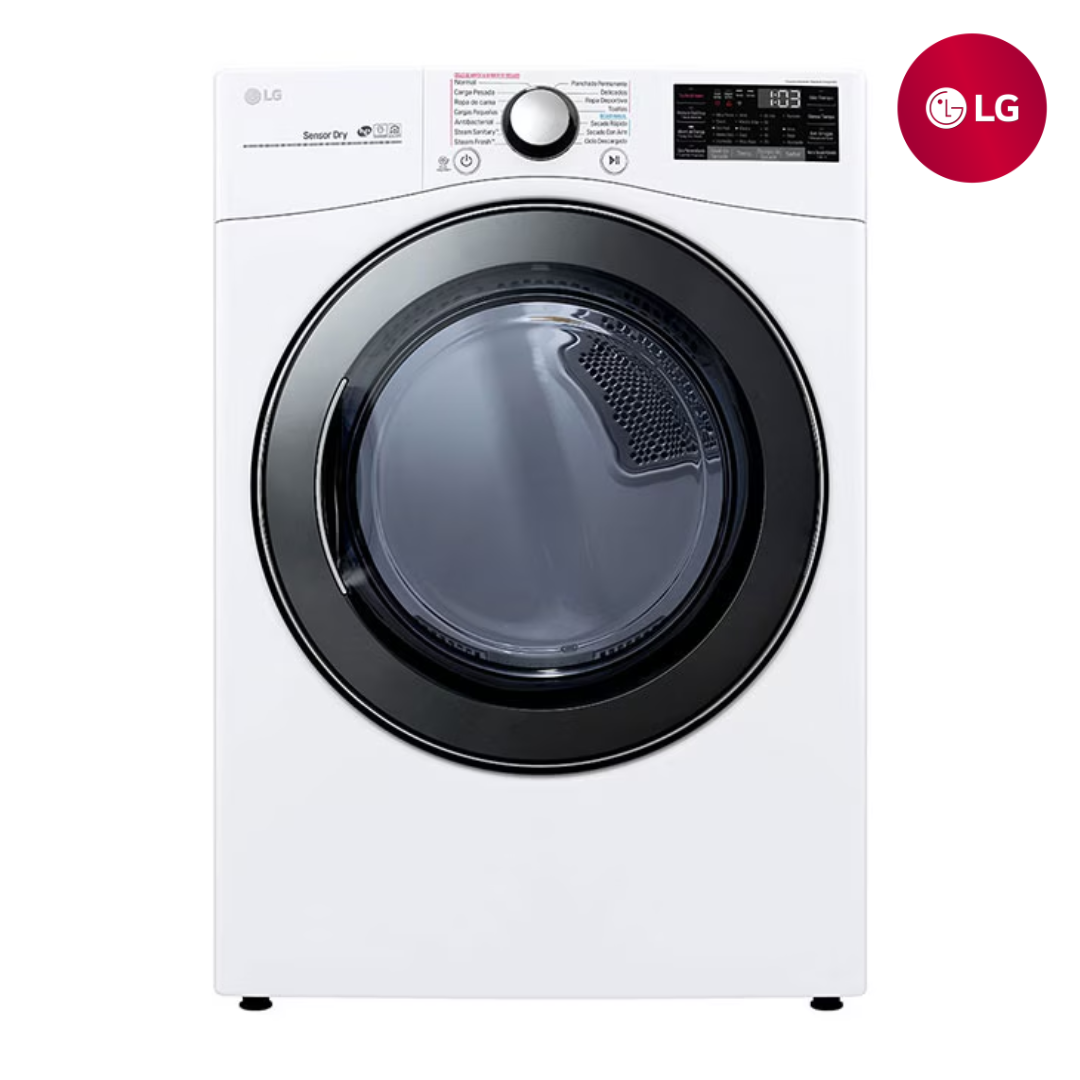 Secadora a Gas Carga Frontal 22kg ThinQ Wi-Fi TurboSteam Blanco LG DF22WV2BR LG