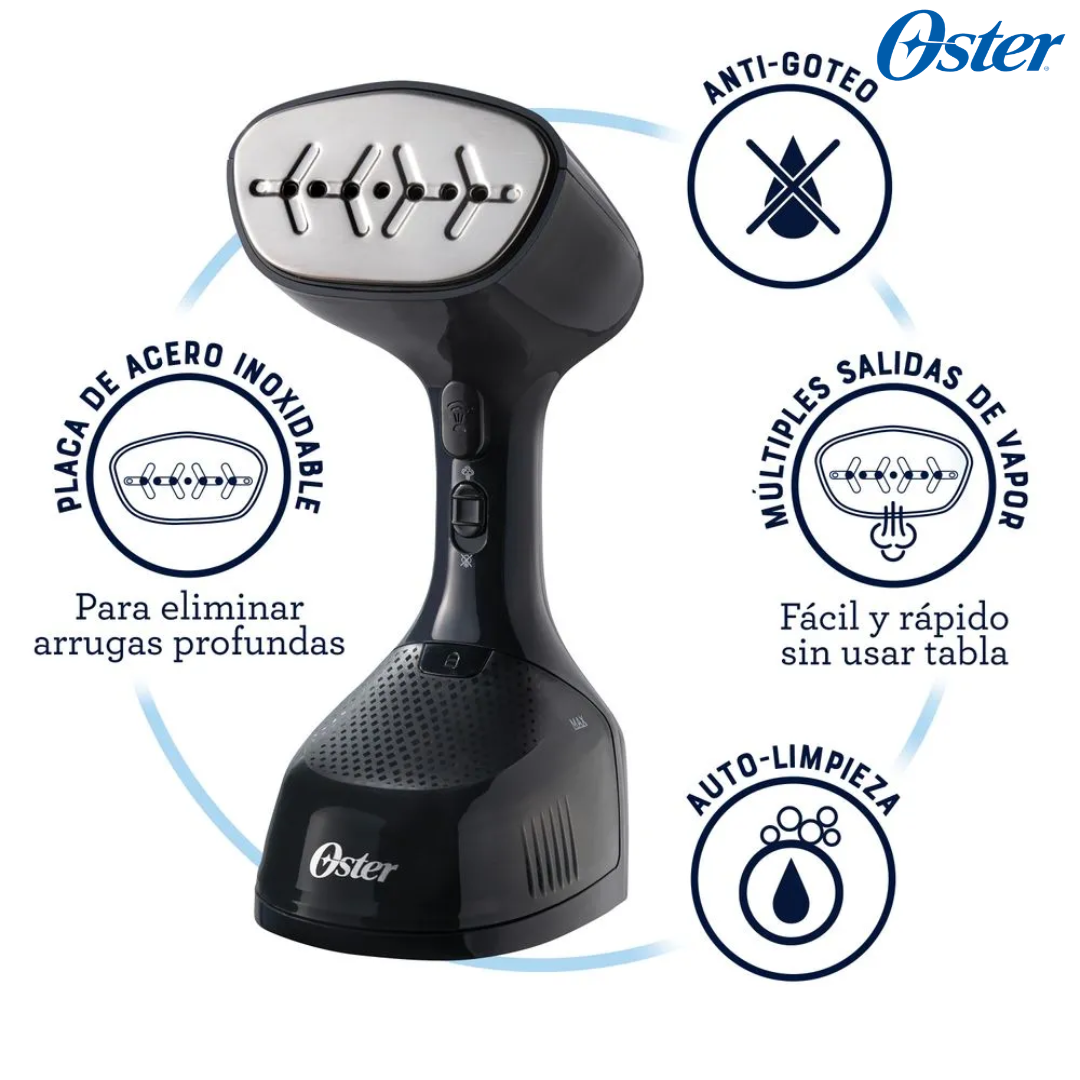 Vaporizador de Telas o Ropas Portátil con Cable de 2.5mts 240ml Negro Oster GCSTES-101