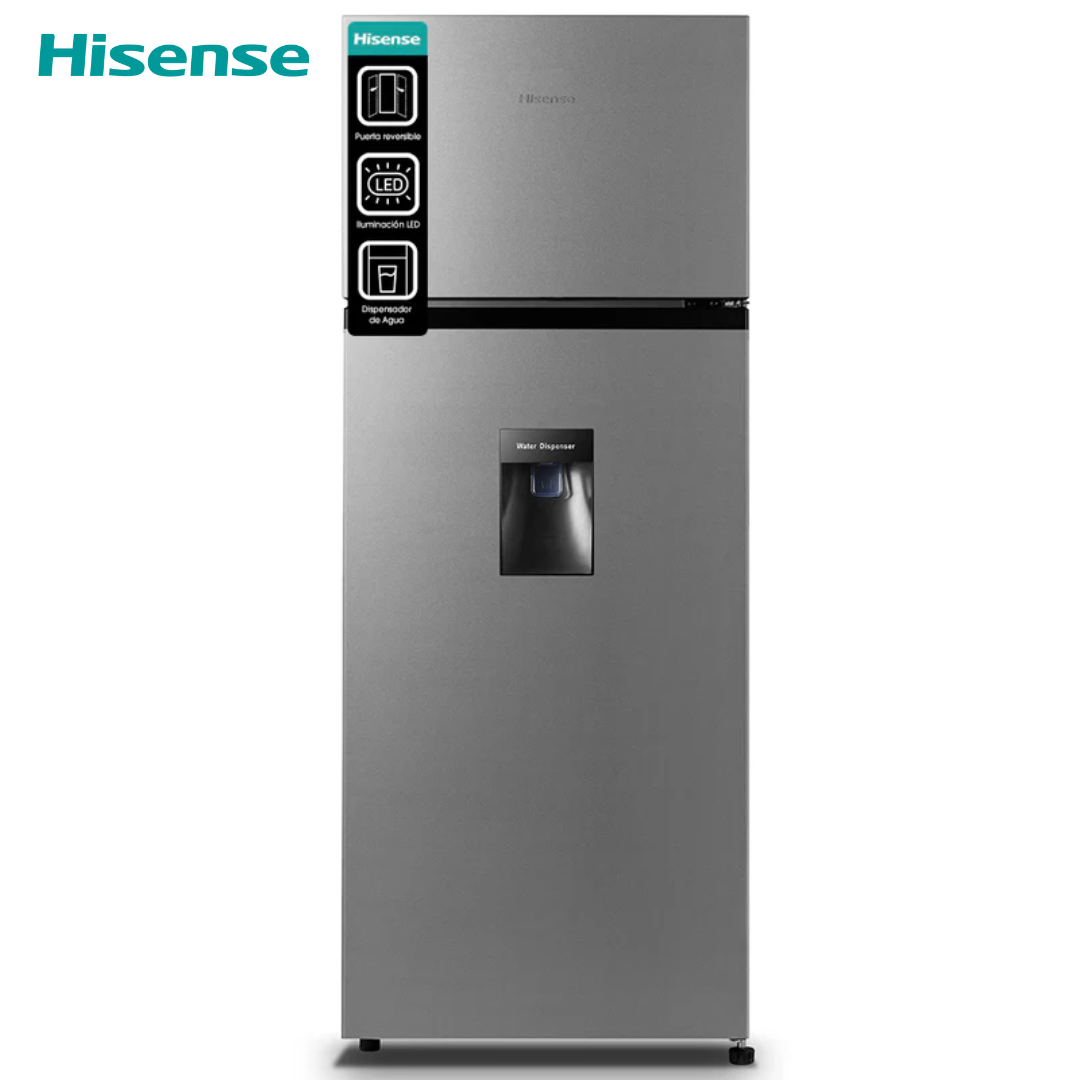 Refrigeradora Top Mount 7.3 pies con Dispensador de Agua Defrost Hisense RT80D6WGX