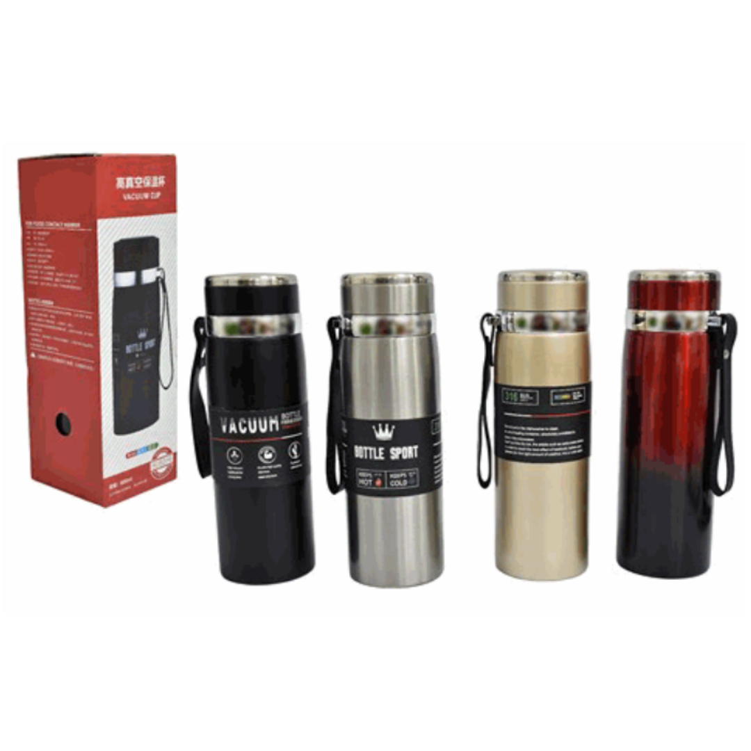 Termo de Agua en Acero Inoxidable 800ml Mantiene Caliente y Frío 83973 Selecto