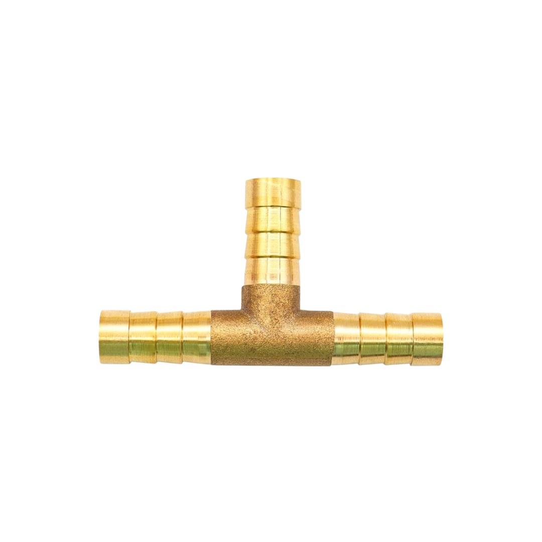 Conexión Y de Bronce para Manguera o Tanque de Gas 3/8" CONE-Y