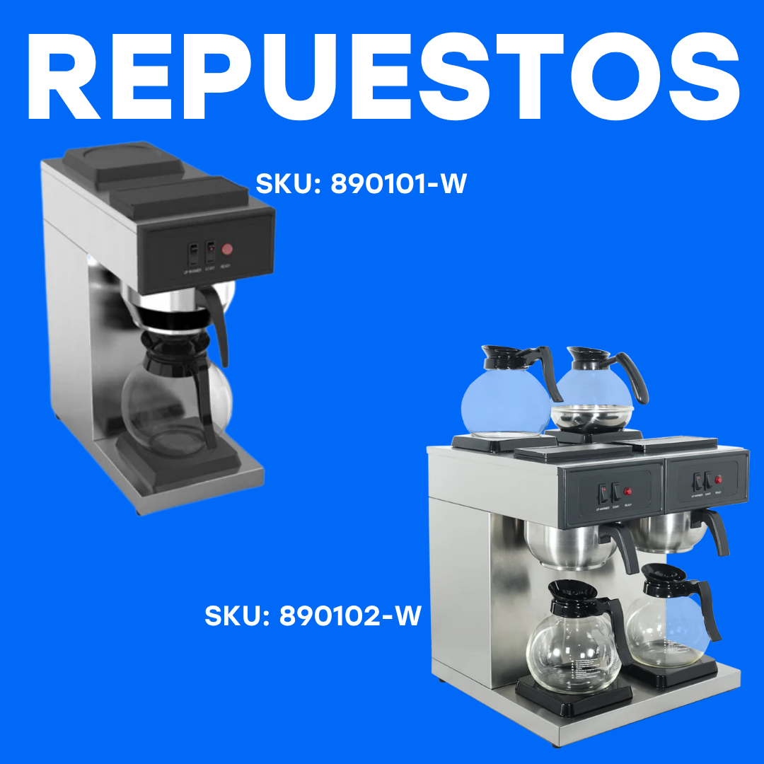Repuestos para Máquina de Café Percoladora Eléctrica 890101-W / 890102-W