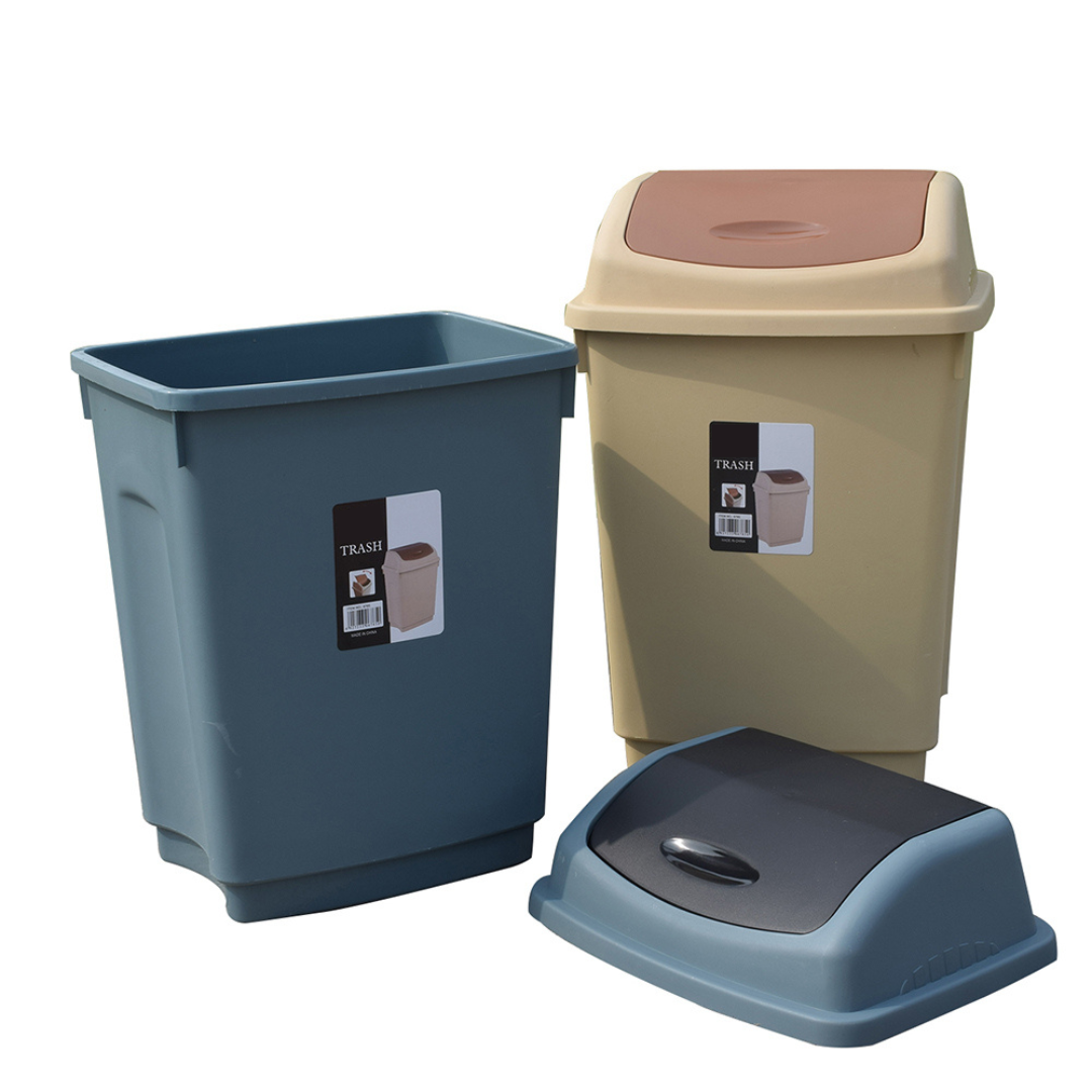 Basurero Tinaco Plástico 50L para Basura 2 Colores Disponible 6150 Selecto