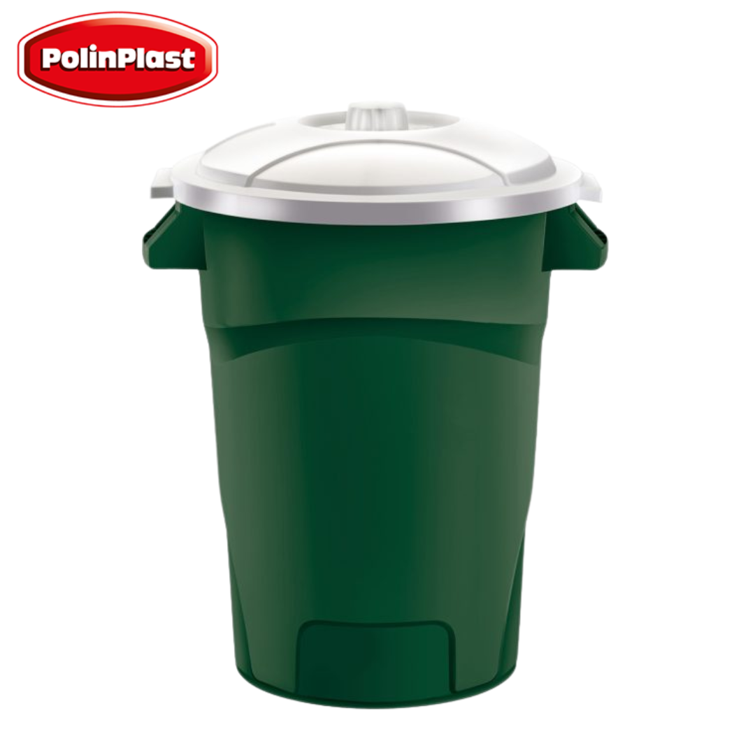 Basurero con Tapa Bombe Plástico 150L Zeus Polinplast 175-048