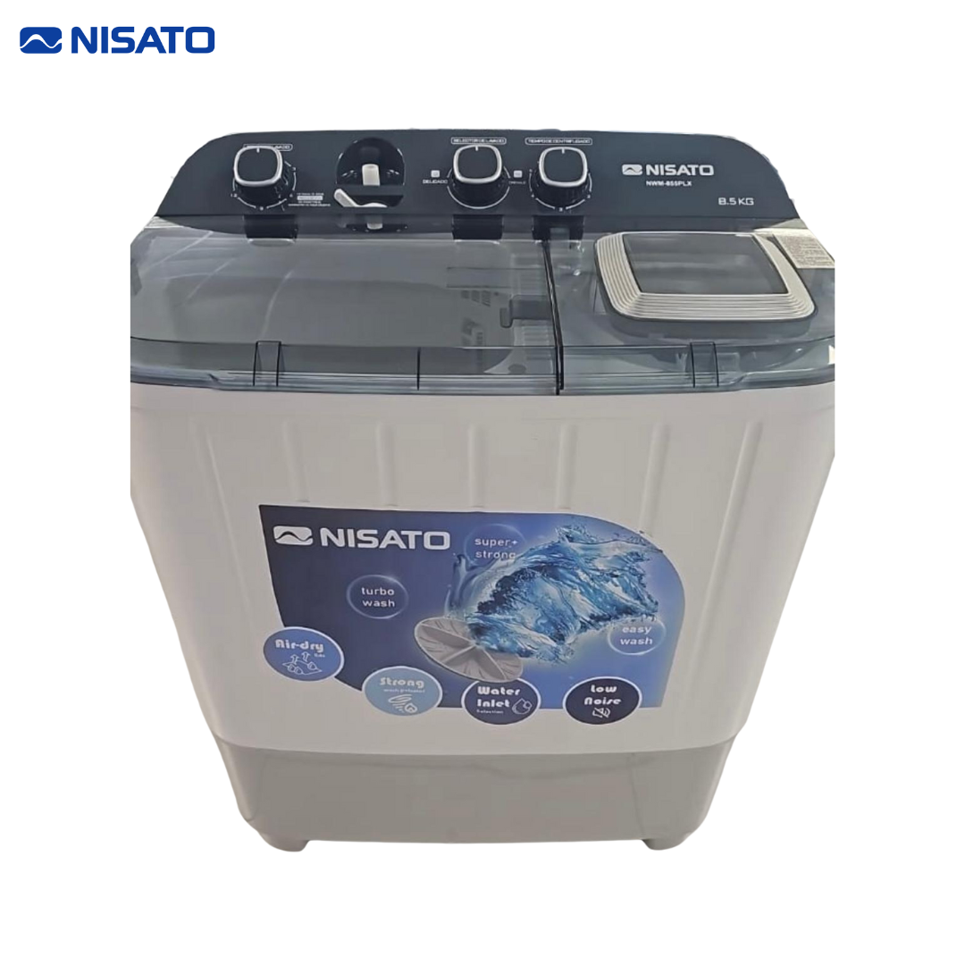 Lavadora Semi Automática de 8.5kg con Bomba Nisato NWM-855PLX NISATO