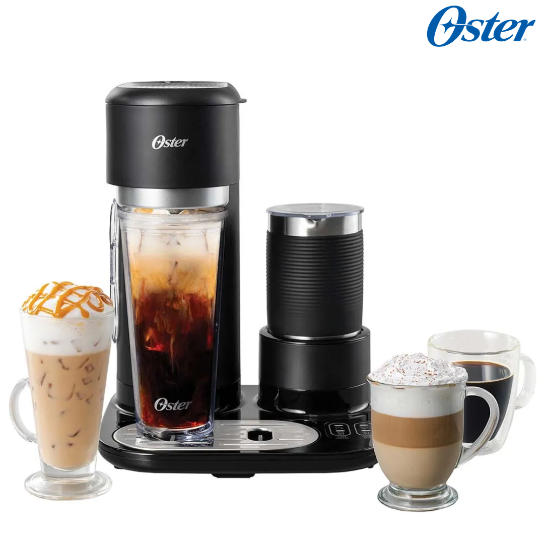 Cafetera Latte 4 en 1 con Espumador para Café Helado Granizado o Caliente Oster BVSTDC02B OSTER