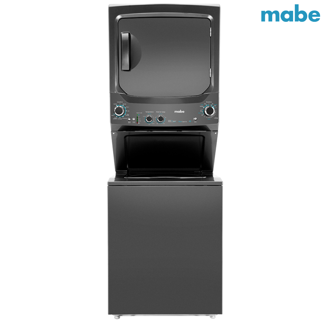 Centro de Lavado Torre de Lavado Eléctrico 24kg 220V/60Hz Color Diamond Gray Mabe MCL2440ESDG0 Mabe