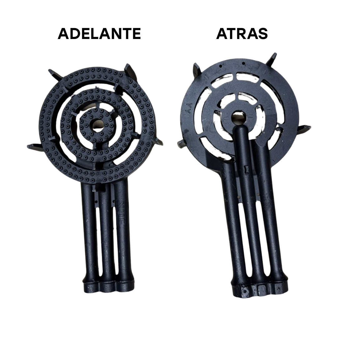 Repuesto Quemador de Hierro de 3 Anillos para Estufa Industrial C40-3 / C40-2 / CMESA-0303 RESP-QUEM-3RING