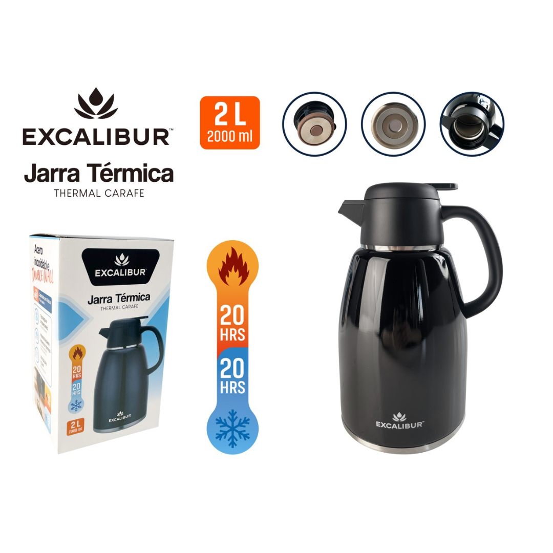 Jarra Térmica 2.0 Litros Excalibur A164-BD2000 EXCALIBUR