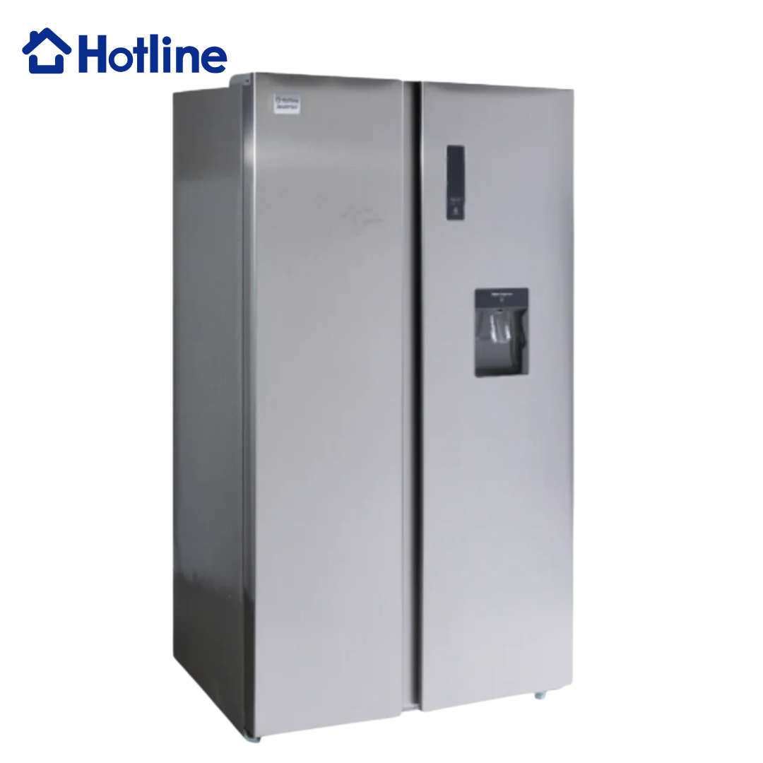 Refrigeradora Inverter 15P3/430L con Dispensador de Agua Acero Inoxidable Hotline HLSS155INVWD Hotline
