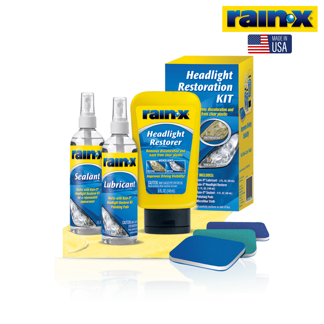 Kit 7 Piezas para Restauración de Lámparas Delanteras 800001809 Rain-X Rain-X