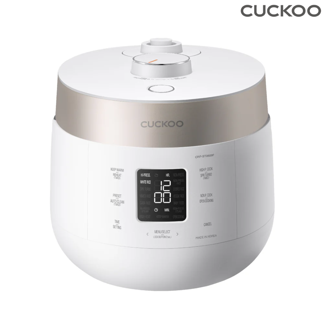 Olla Arrocera Cuckoo CRP-ST0609FW Twin Pressure 6 Tazas Blanco | Rice Cooker Coreana de Alta Tecnología
