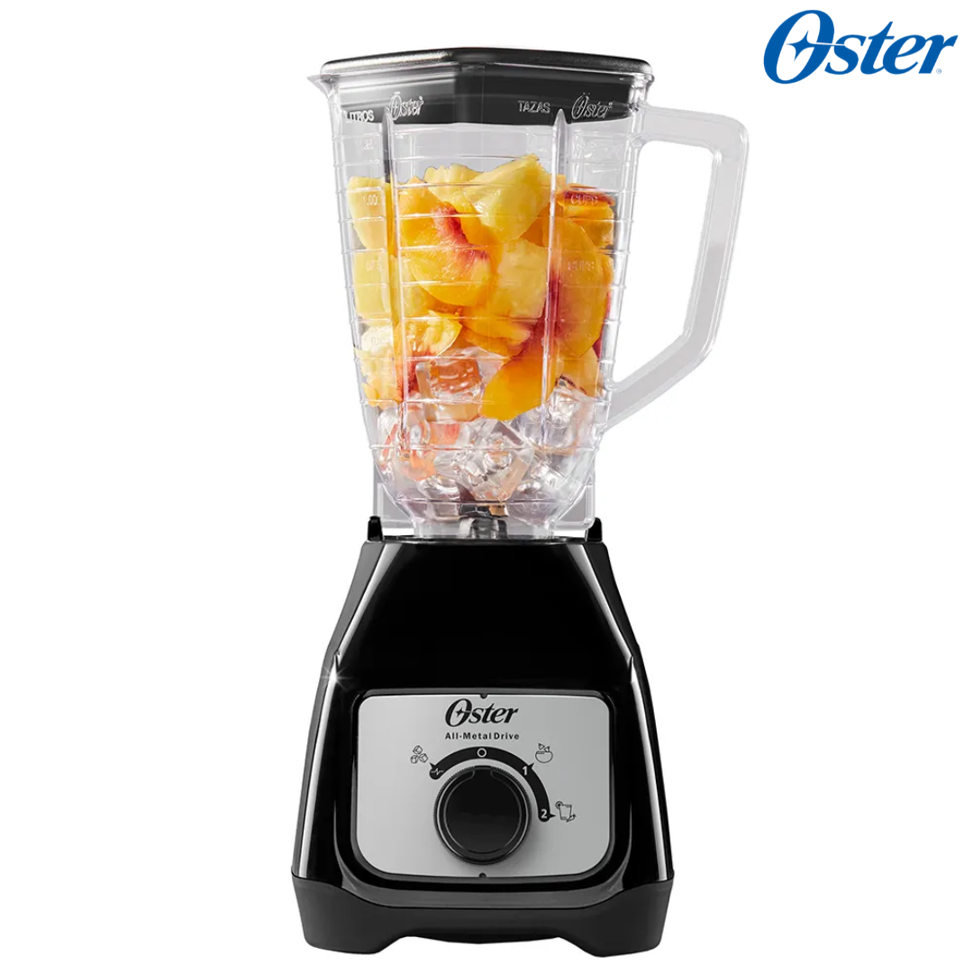 Licuadora Jarra de Vidrio 1.25L 800W 2 velocidades + Pulso Perilla Color Negro Oster BLSTKAP-BRD