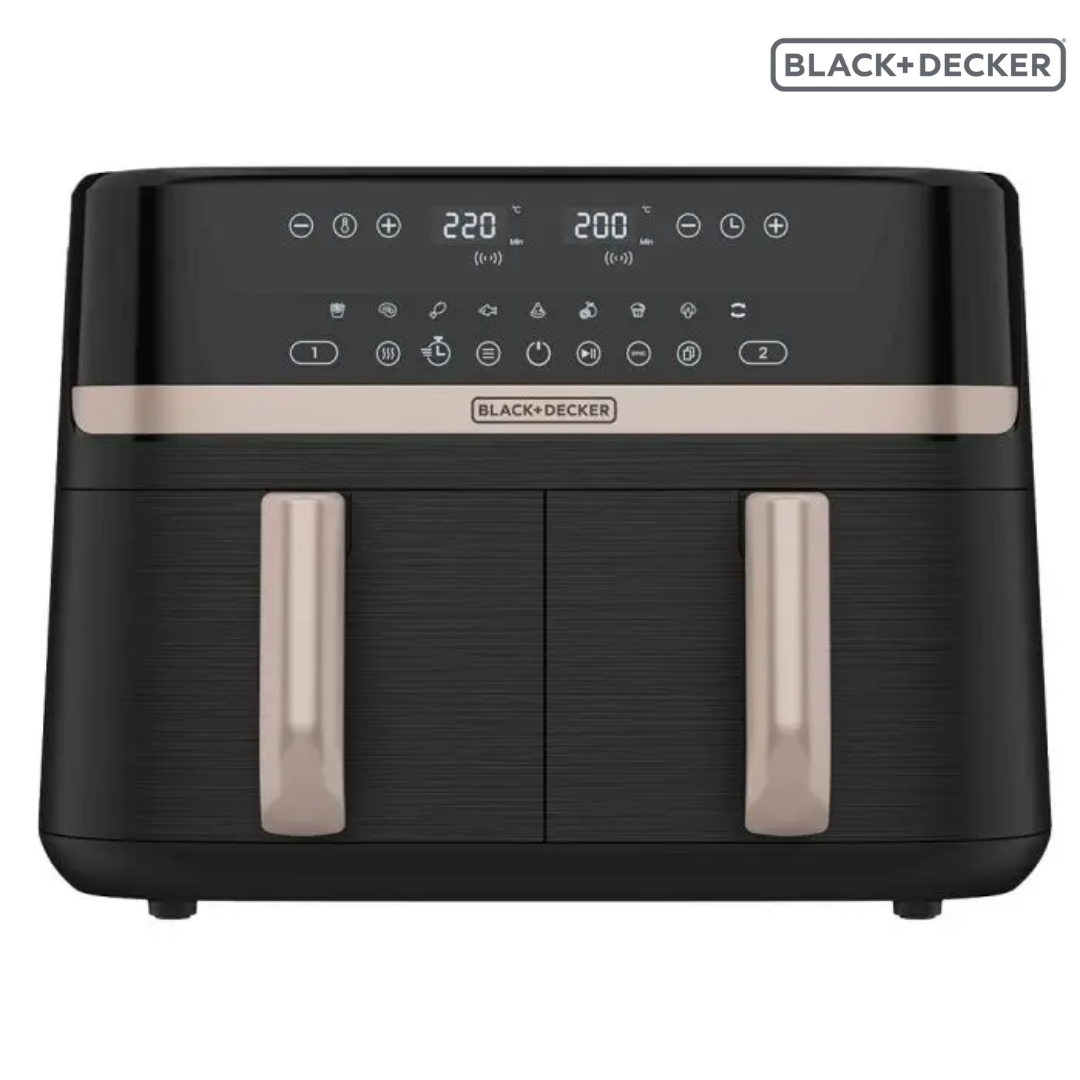 Freidora de Aire Doble Cesta 9L Purifry 9 Funciones en 1 Black and Decker AFBD92-1BDLA BLACK + DECKER