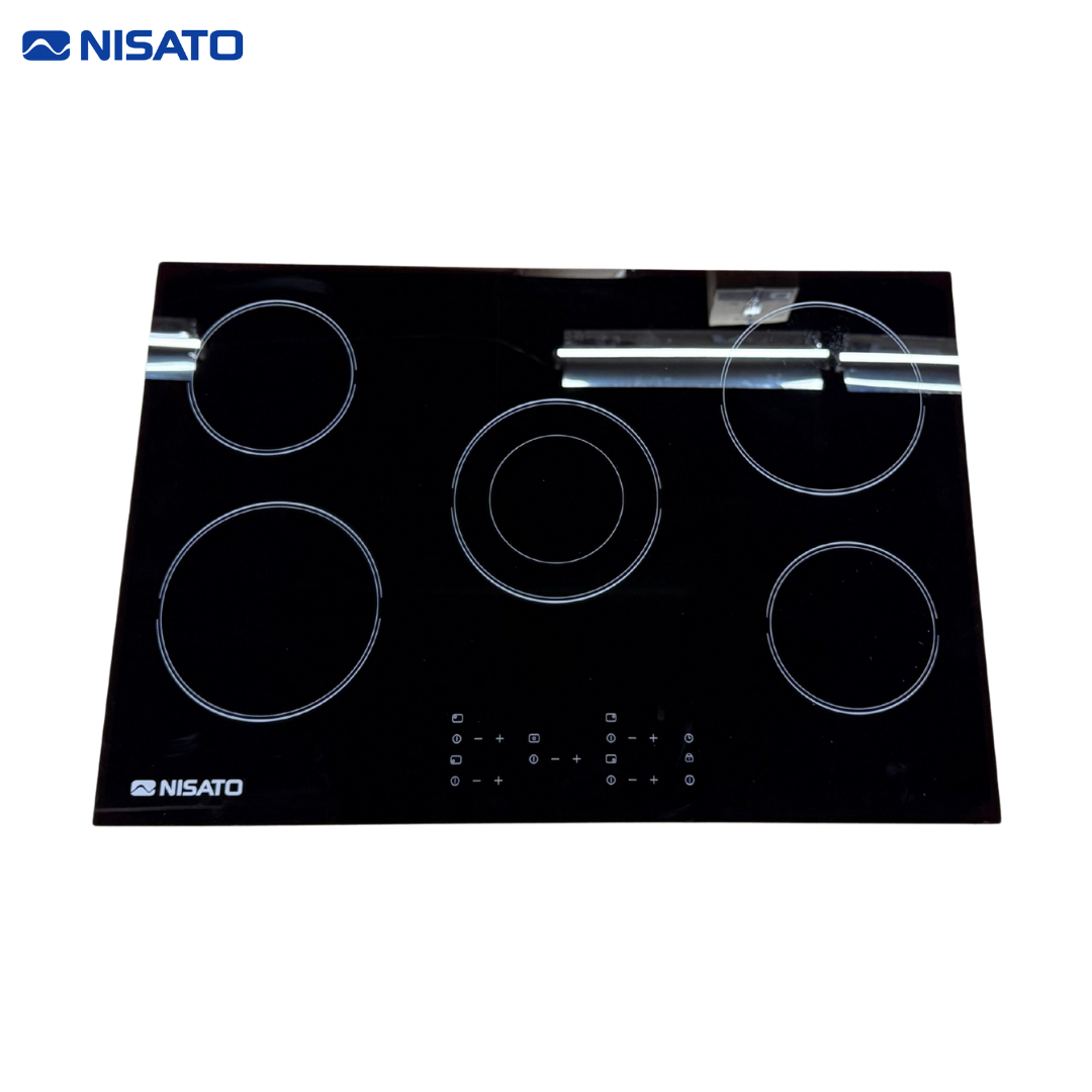 Estufa Empotrable Vitrocerámica 30" Eléctrica Nisato NEV-30DG9 NISATO