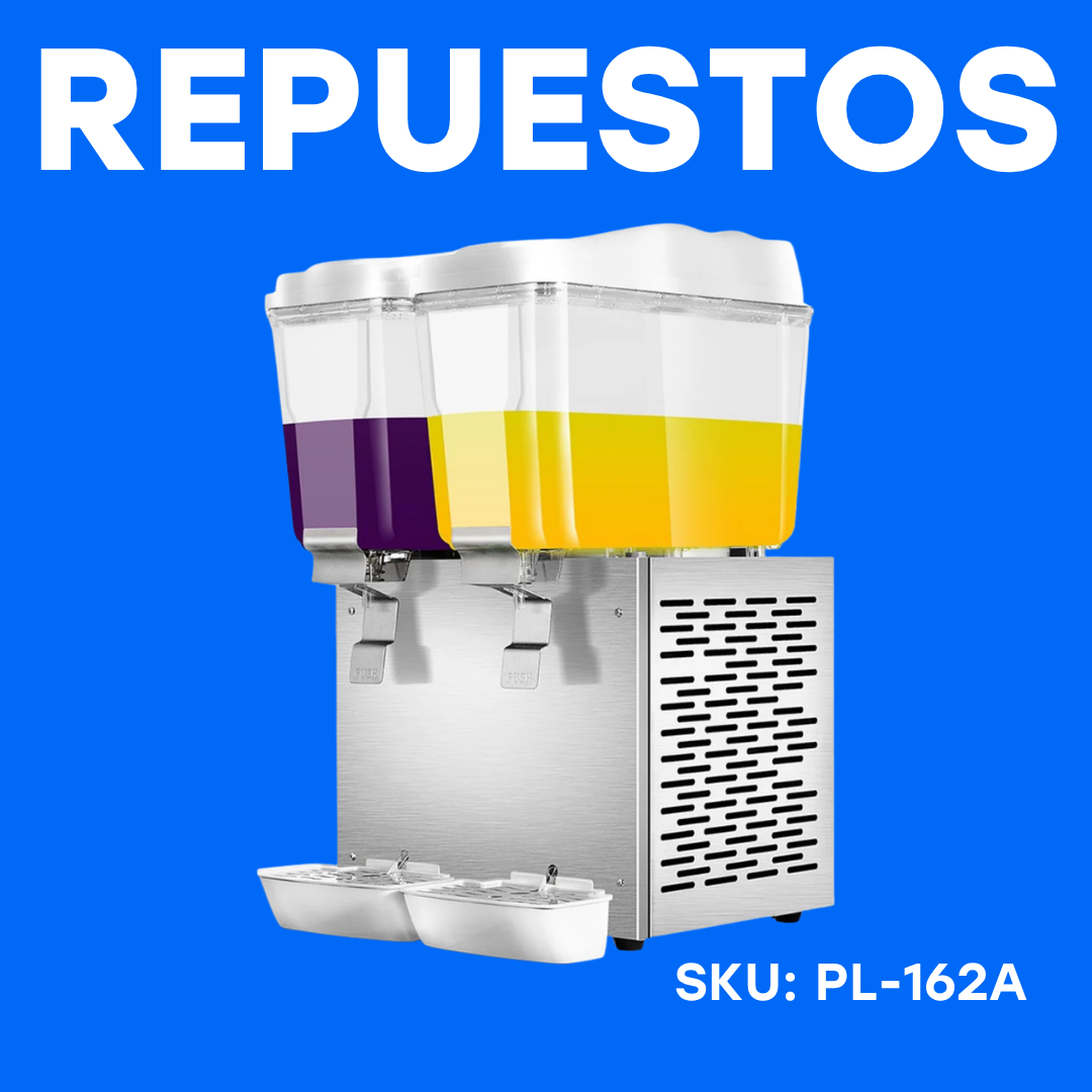 Repuestos para Dispensador de Jugos Fríos Eléctricos 16L + 16L 110V/60Hz PL-162A Chicheras.