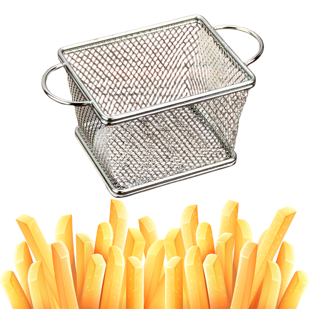 Mini Cesta de Papas Fritas en Acero Inoxidable 81171 Selecto