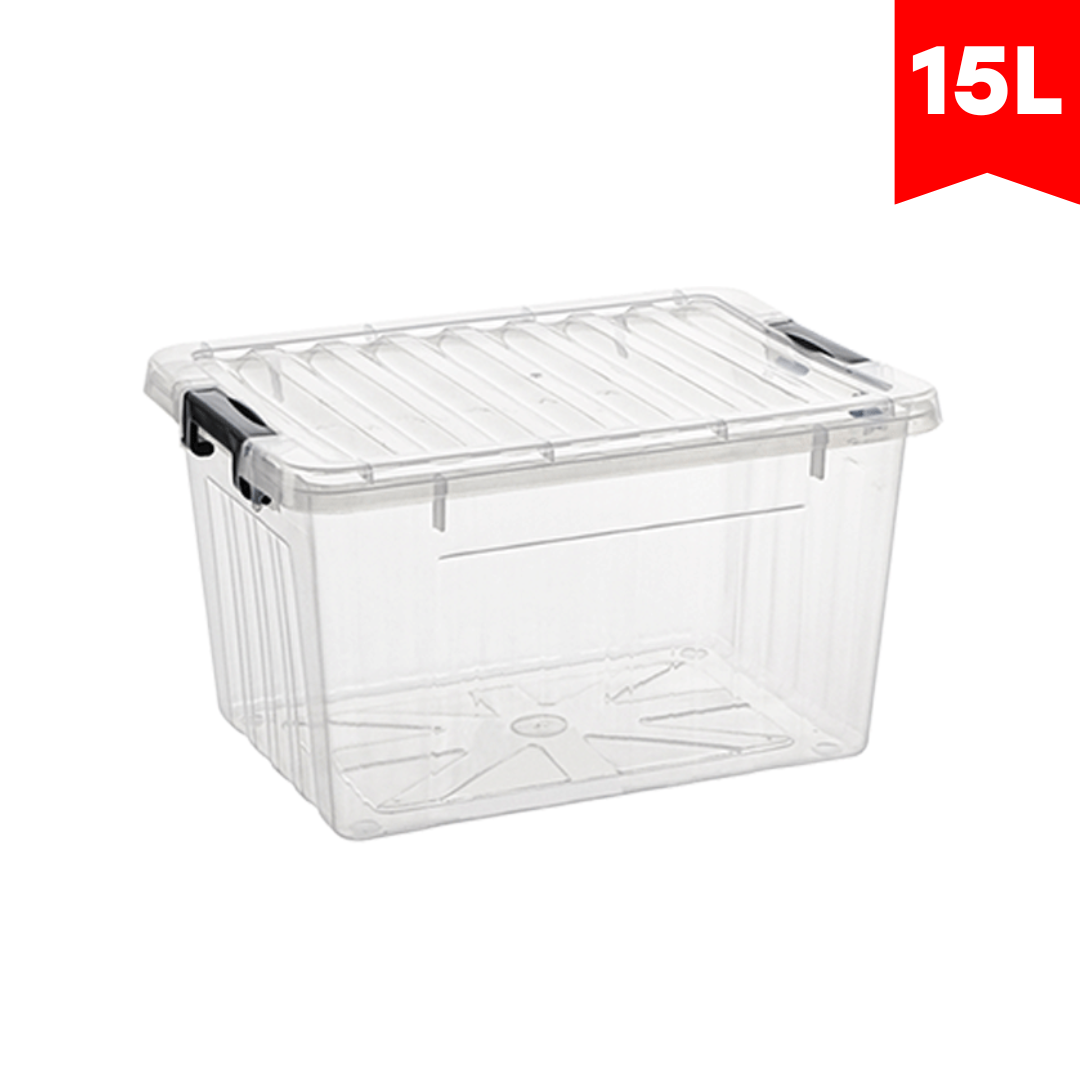 Contenedor Organizador de Almacenamientos Plástico 15L Libre de BPA QS006 Selecto