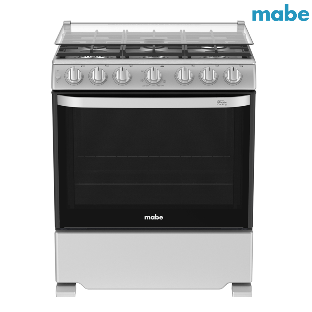 Estufa con Horno 30" 6 Quemadores a Gas en Acero Inoxidable Mabe WEM7659CFIS3