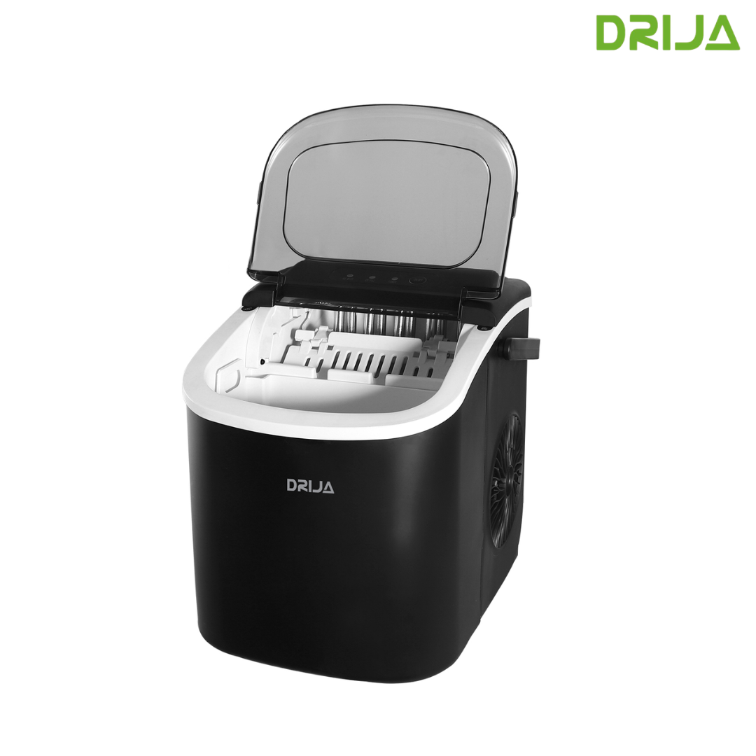 Máquina Fabricador de Hielo 12kg Negro Drija FH12-BLACK Máquina de Hielo. DRIJA