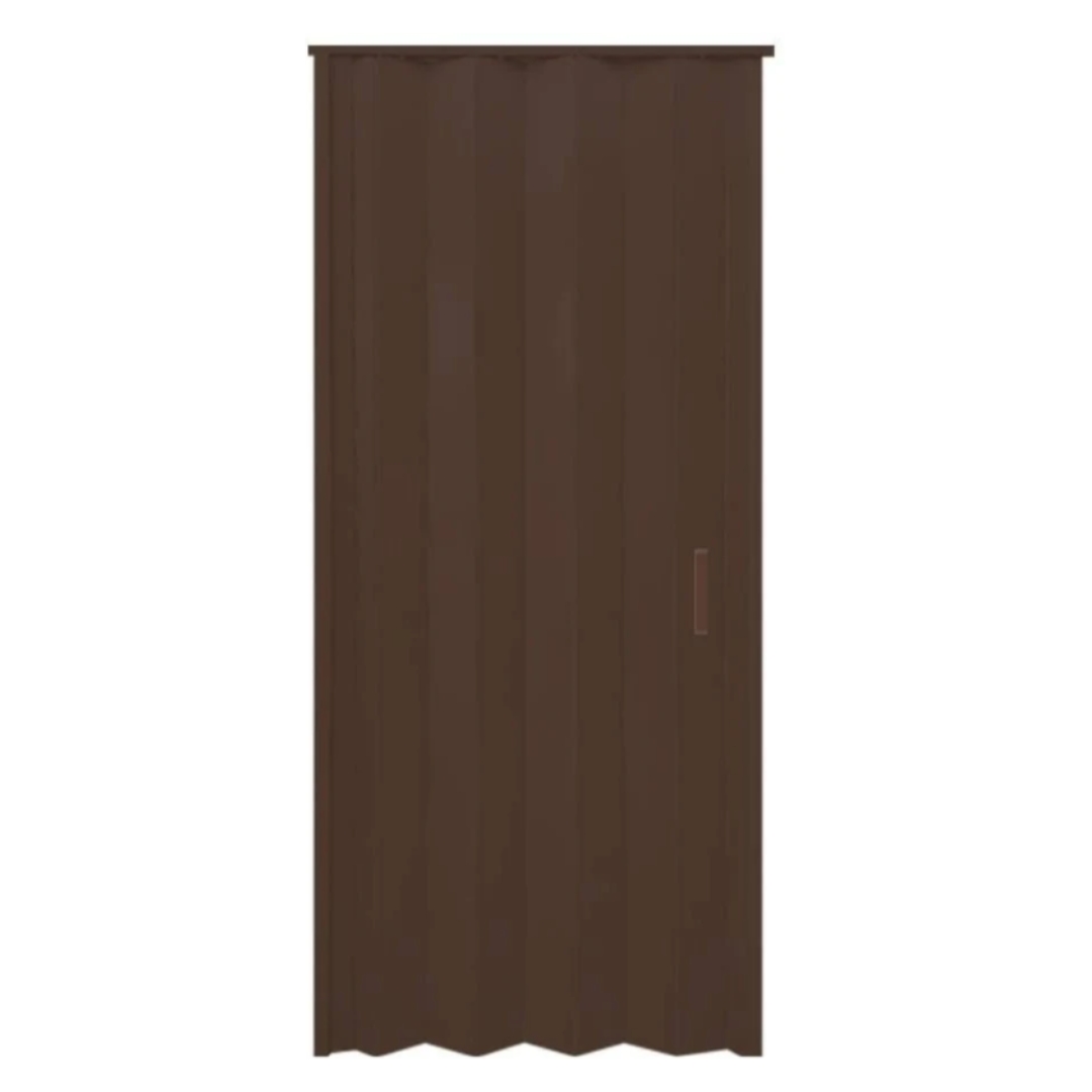 Puerta de PVC Plegable Tipo Acordeón 203x106cm Chocolate 136-3003