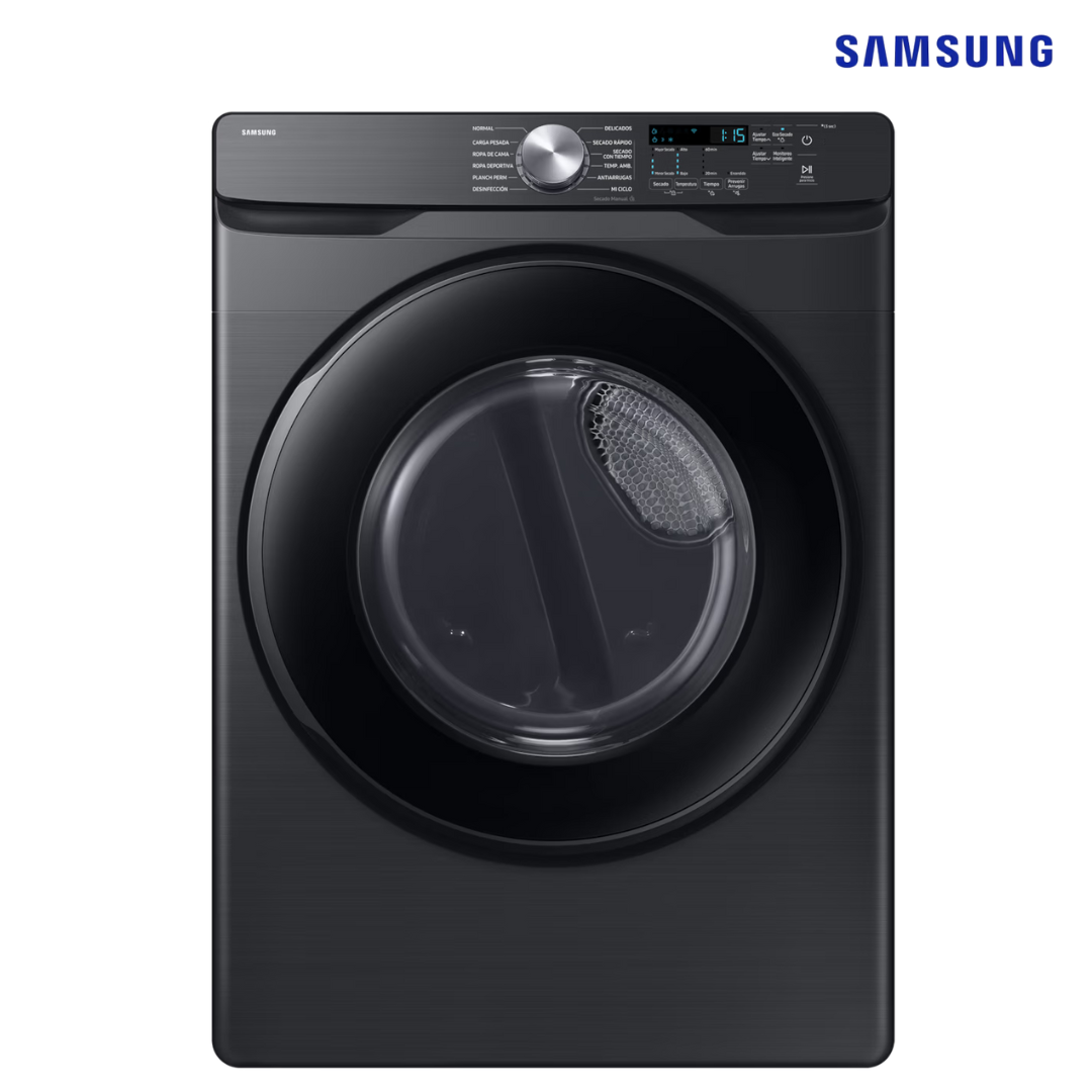 Secadora a Gas Carga Frontal 24kg Sensor Dry Negro Samsung DV24DG8000PVAP Samsung