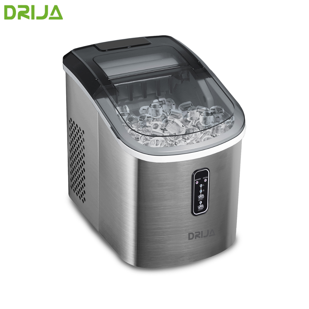 Máquina Fabricador de Hielo 18kg Acero Inoxidable Drija FH18-INOX Máquina de Hielo.