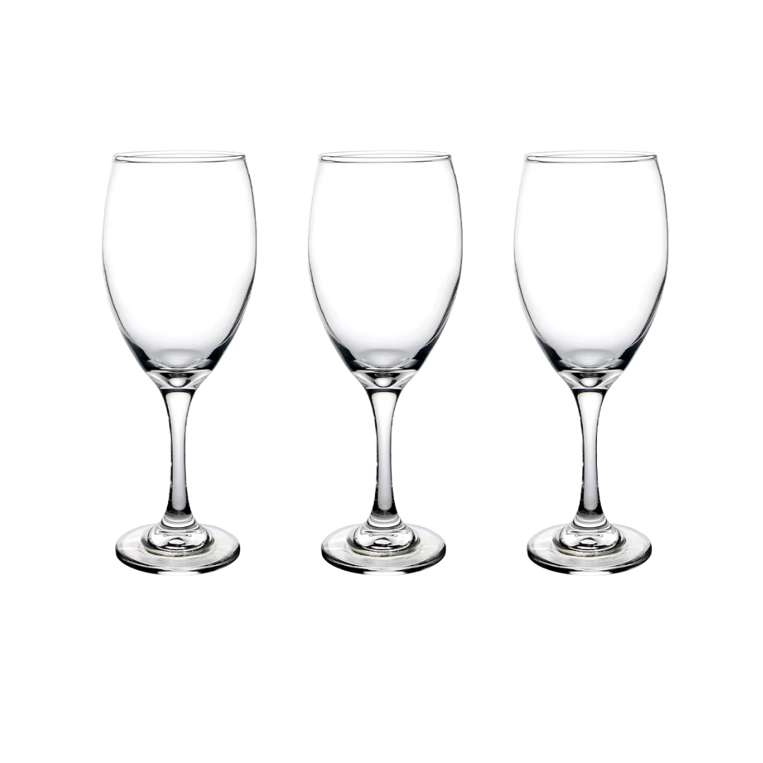 Set 3 Copas de Vidrio 330ml Imperial SNV-002 Vino. Selecto