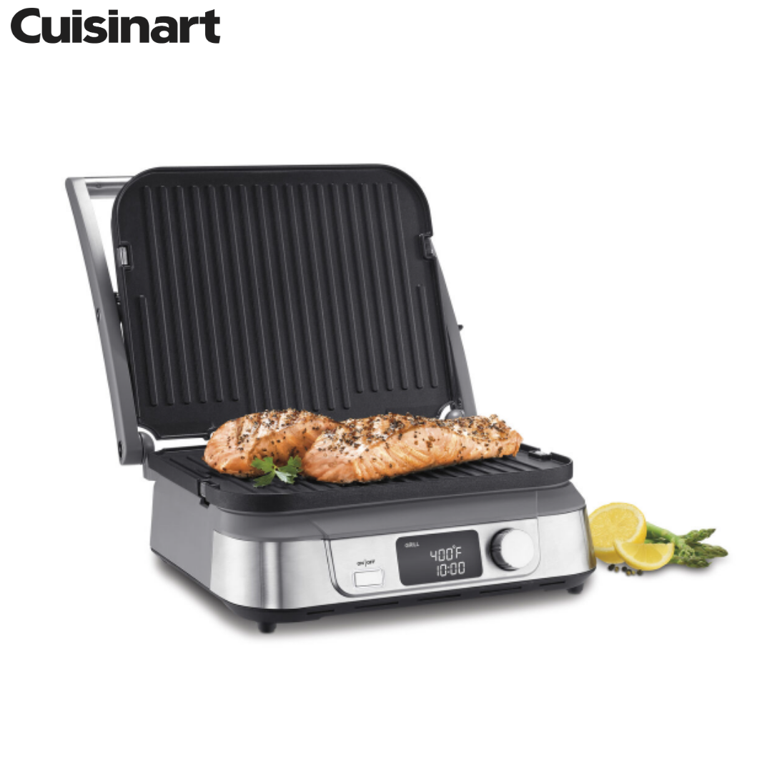 Parrilla Plancha Panini Eléctrica Multifunción 5 en 1 Digital | Cuisinart GR-5BNAS