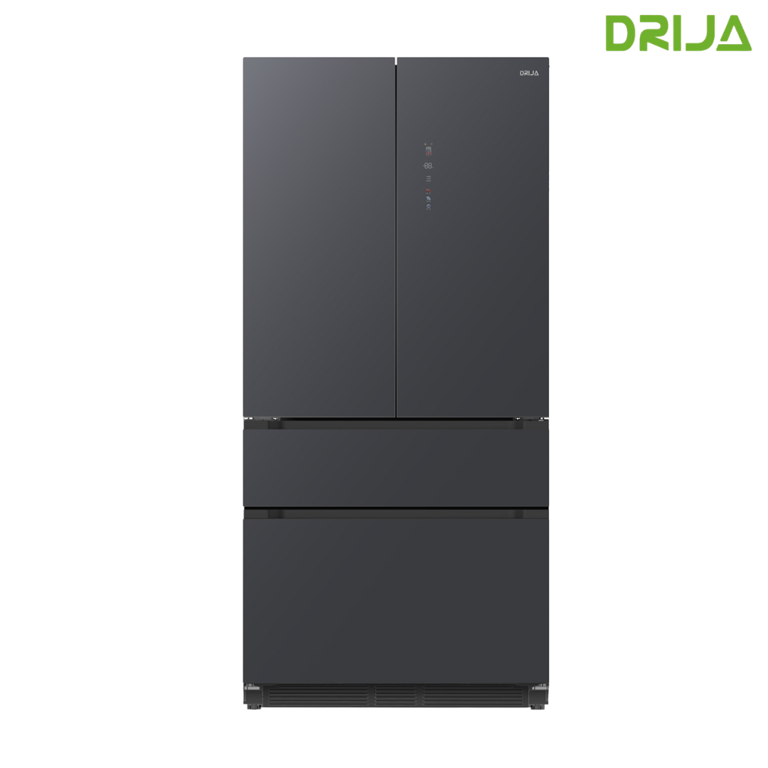 (POR PEDIDO) Refrigeradora French Door de Acero Inoxidable Negro 18.1p3/522L Drija DARK-I 18FD4P DRIJA