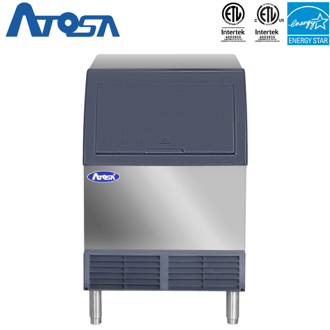 (PP) Máquina Fabricador de Hielo Bajo Encimera de Pedestal 283LB/24Hr Atosa YR280-AP-161