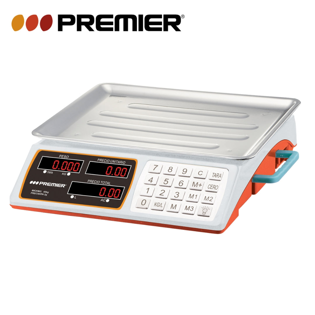 Balanza de Mesa Digital 40kg Premier ED-6783(W) Báscula. Pesa.