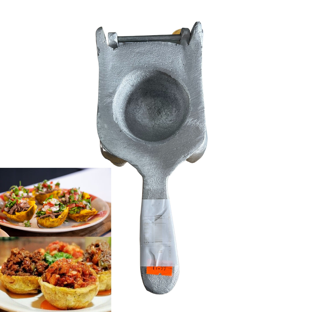 Pataconera de Aluminio Fundido Artesanal Tipo Canasta 10cm 00575