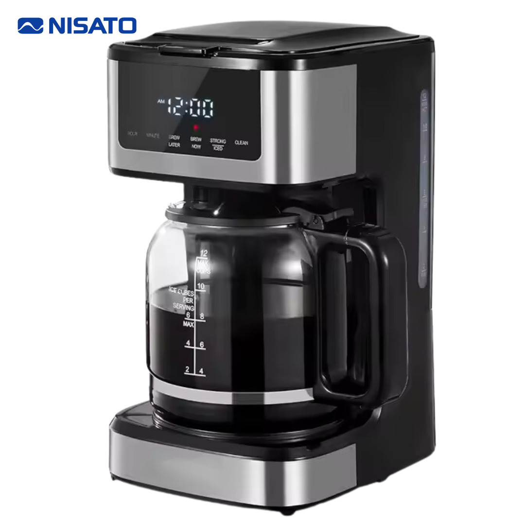 Cafetera Touch Screen Programable de 12 Tazas Nisato NCM-1519DGDL NISATO