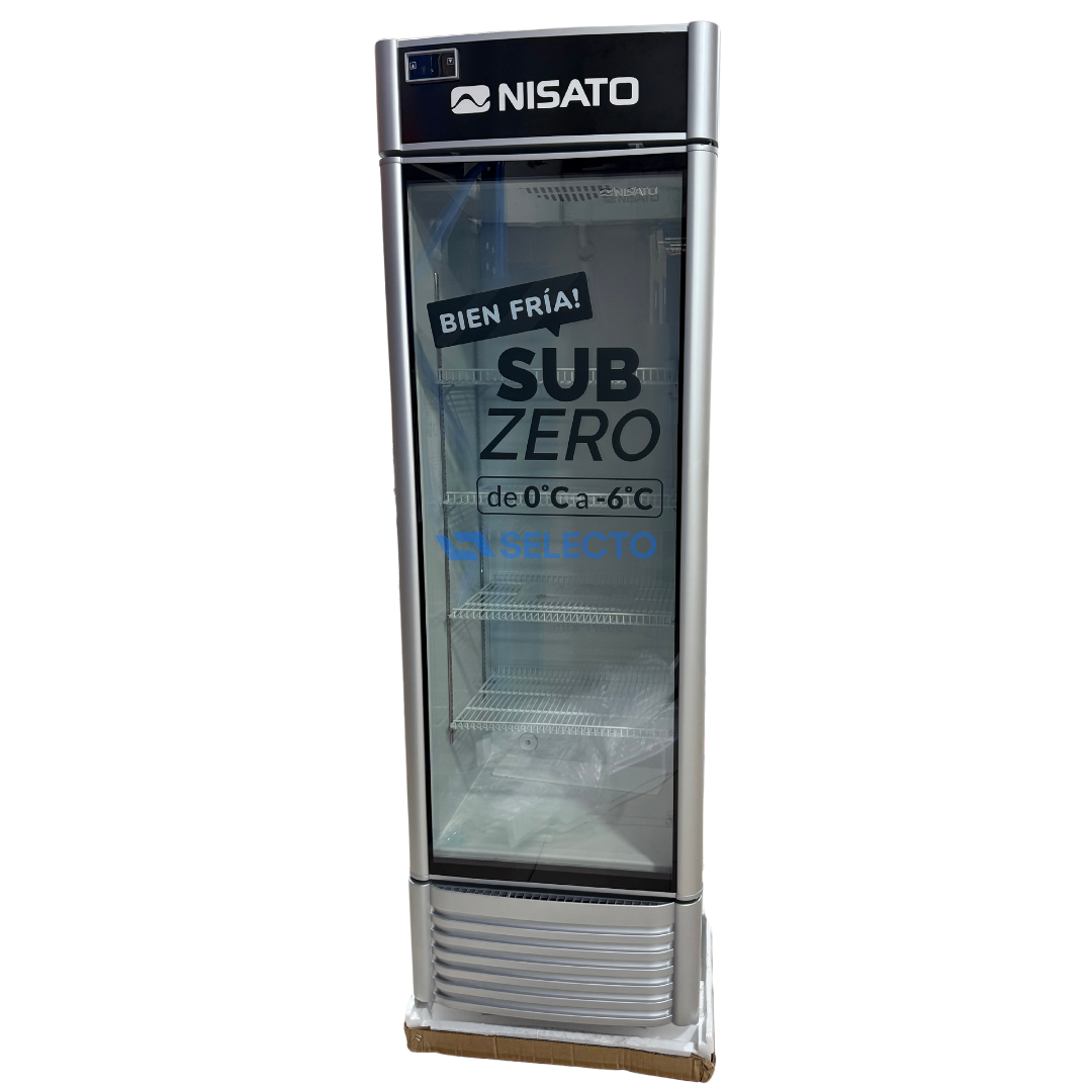 Vitrina Congelador Sub Zero 14P3/352L 0°C a -6°C Nisato NBZ-14SDGX NISATO