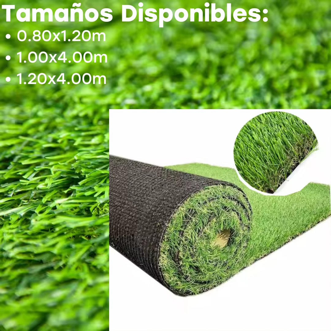 Rollo de Césped Artificial 7mm de Grosor 3 Tamaños Disponibles SG-40401, SG-4043, SG-40404 Selecto
