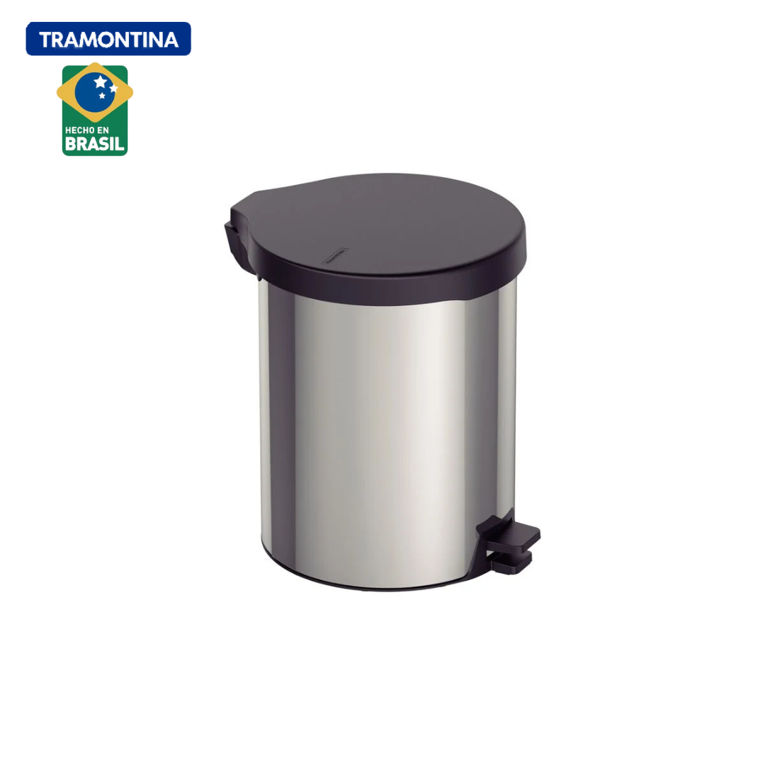 Basurero de Acero Inoxidable con Pedal de 12 Litros Tramontina 94538/712 TRAMONTINA