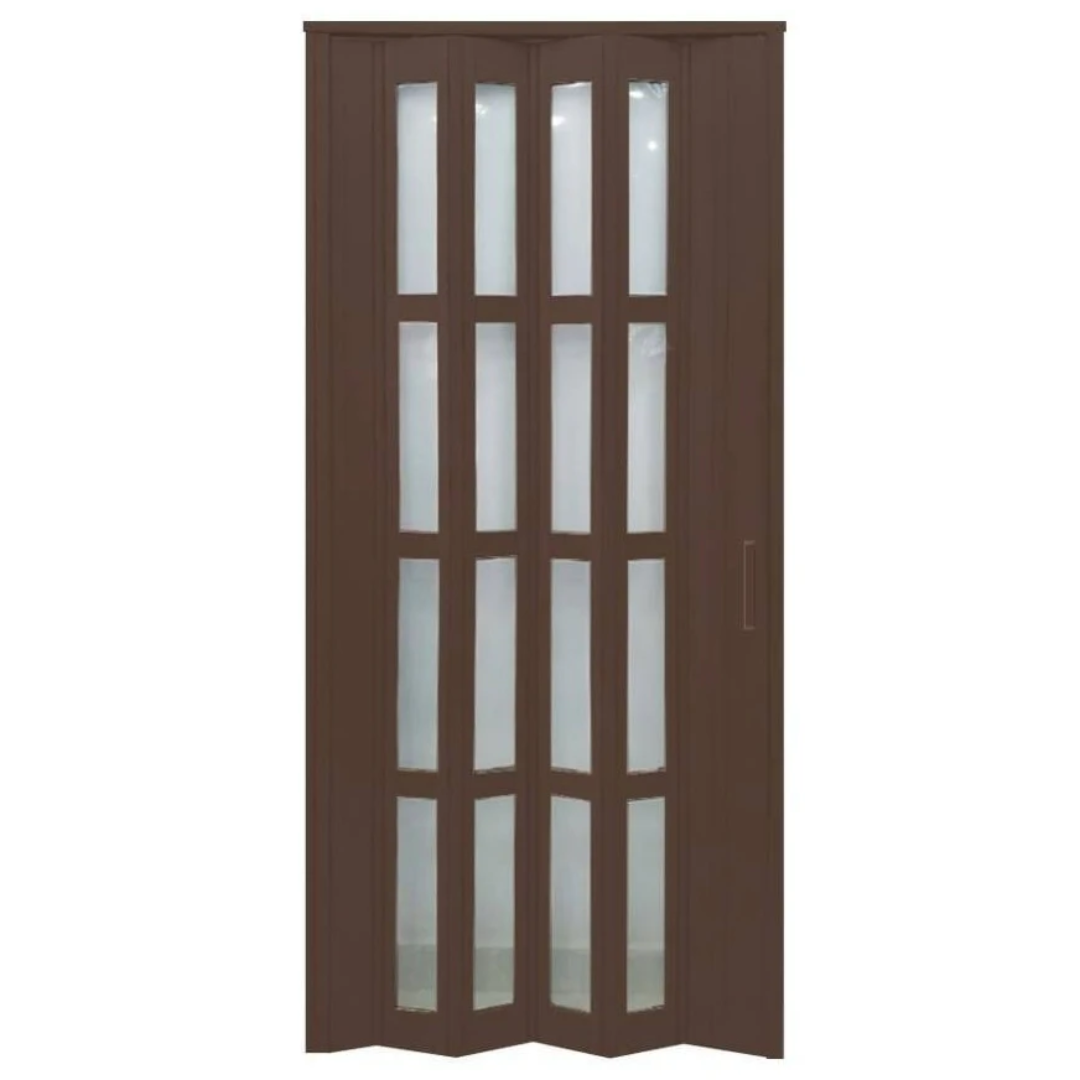 Puerta Plegable de PVC/Acrílico 0.91x2.03m 12mm Chocolate 136-5003