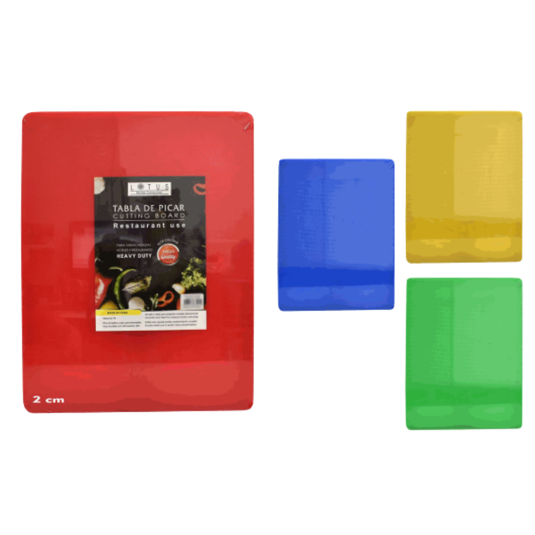 Tabla de Picar Plástico 30x45x2cm Lotus 86596