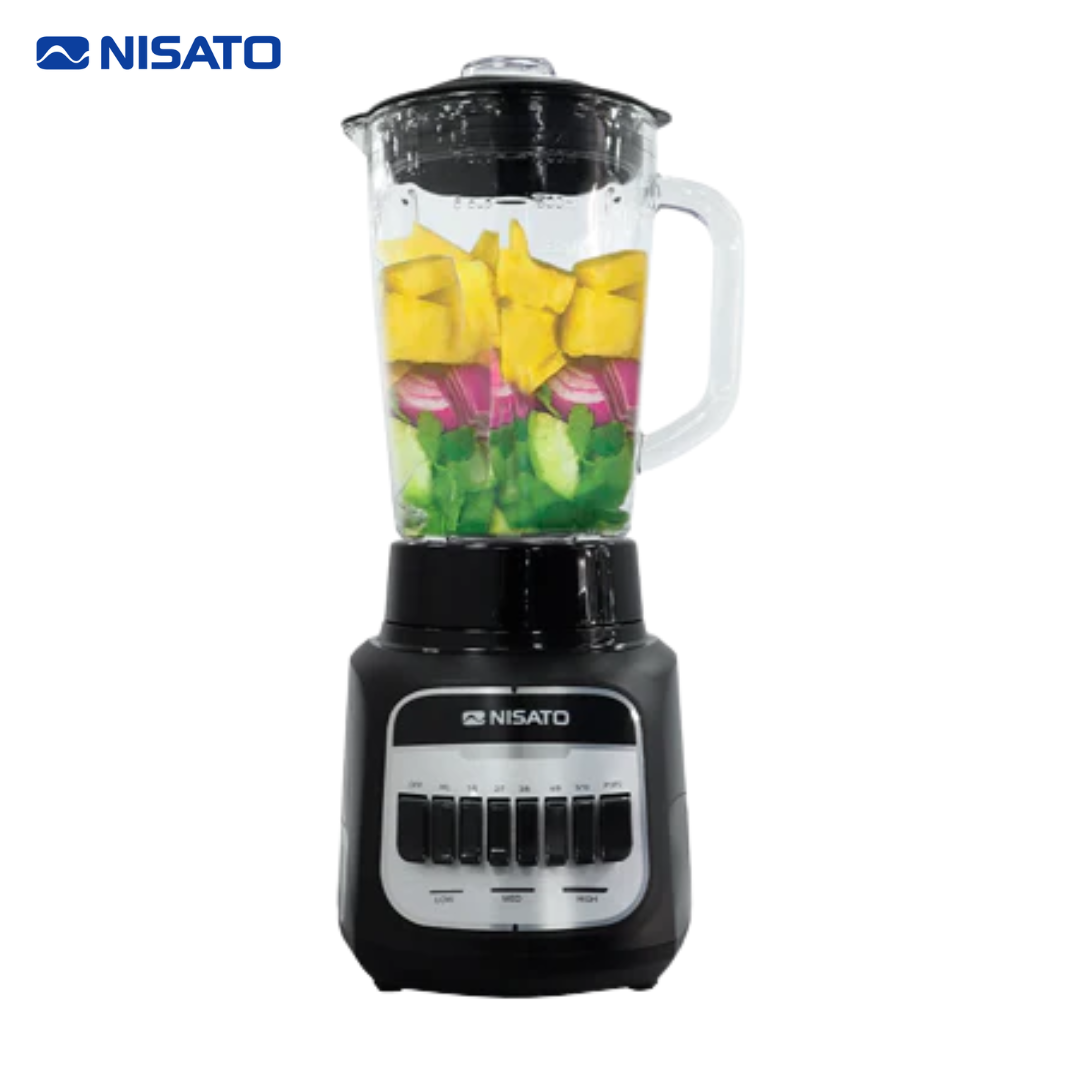 Licuadora de Vidrio 1.75L 12 Velocidades 600W Nisato NLI-44GSLD NISATO