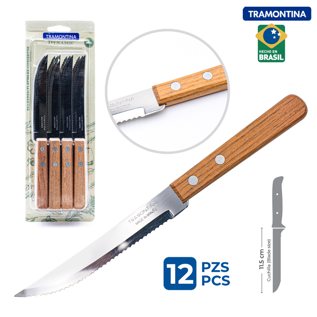 Set de 12 Cuchillos de Carne para Mesa 11.5cm Tramontina 22300-905 TRAMONTINA