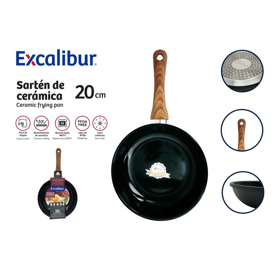 Sartén de Cerámica 20cm Excalibur A164-FP1718A-20CM