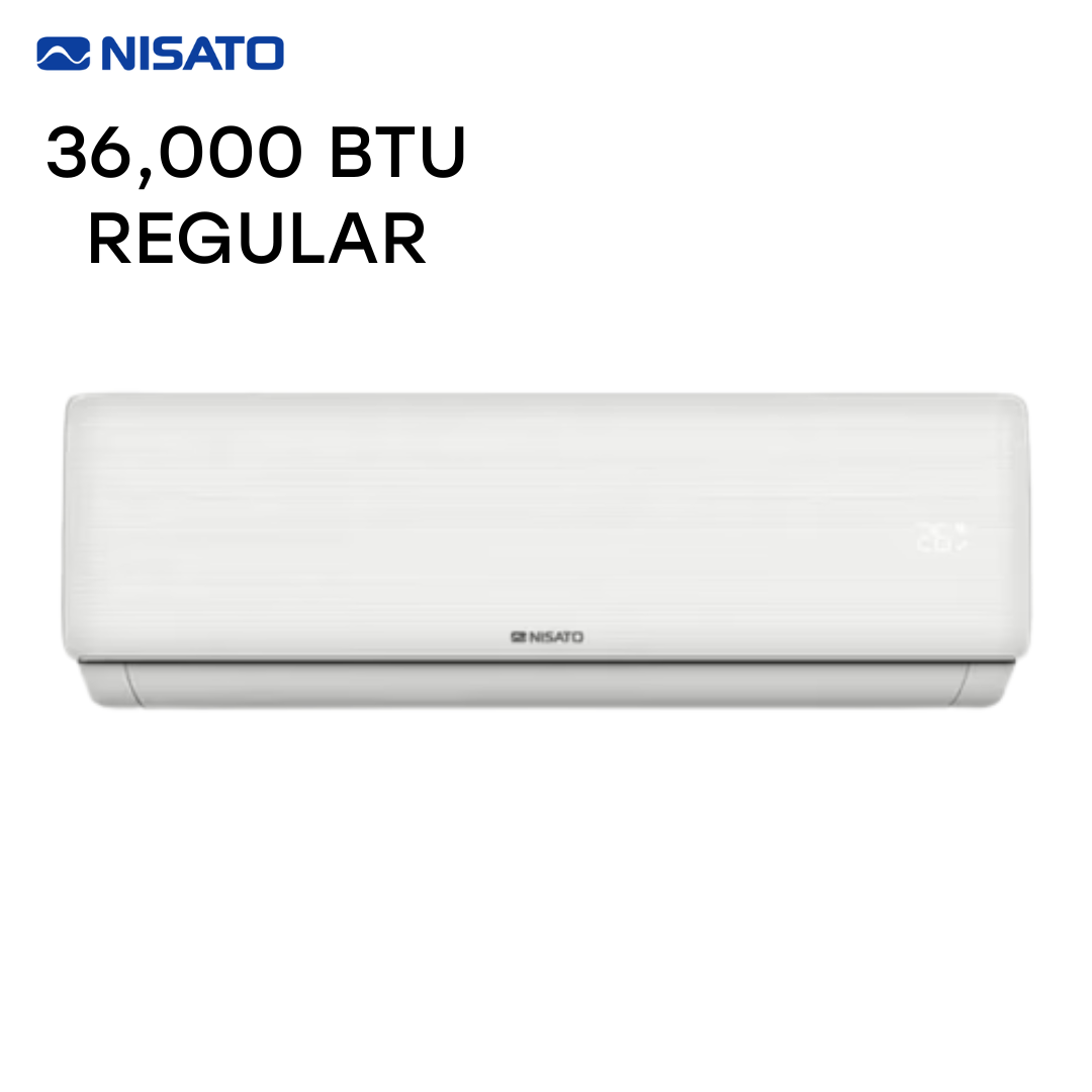 Aire Acondicionado Split Regular de 36,000 BTU Blanco Nisato NAS-36LT NISATO