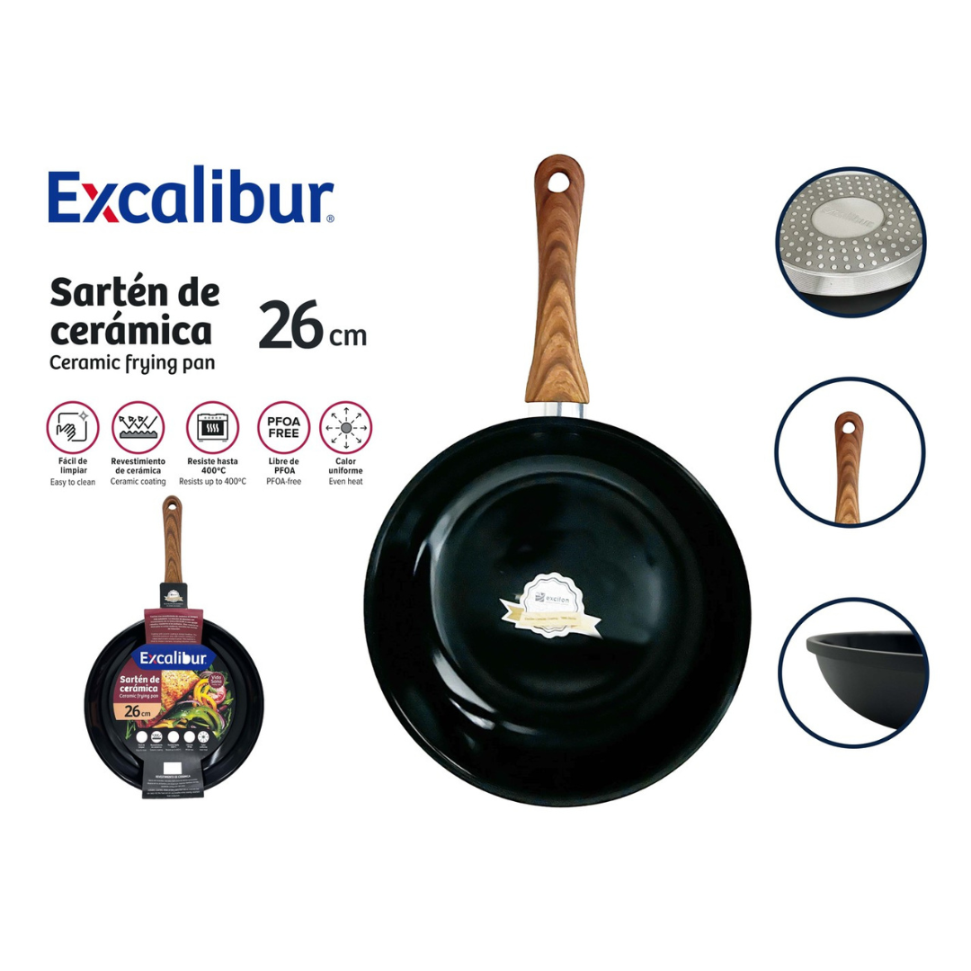 Sartén de Cerámica 26cm Excalibur A164-FP1718A-26CM EXCALIBUR