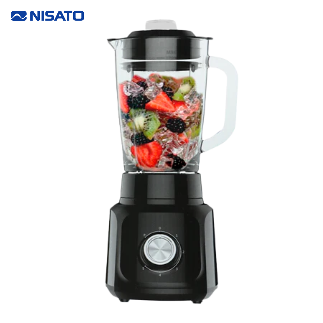 Licuadora de Vidrio 1.5L de 5 Velocidades 600W Nisato NLI-2046GSLD NISATO